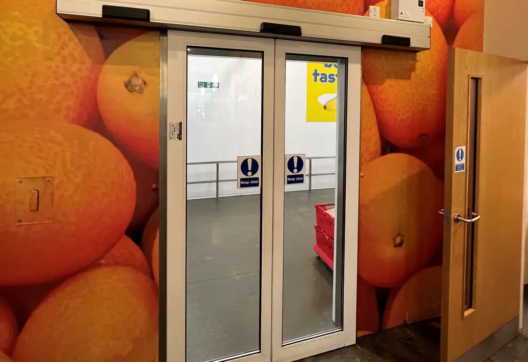 Automatic commercial doors